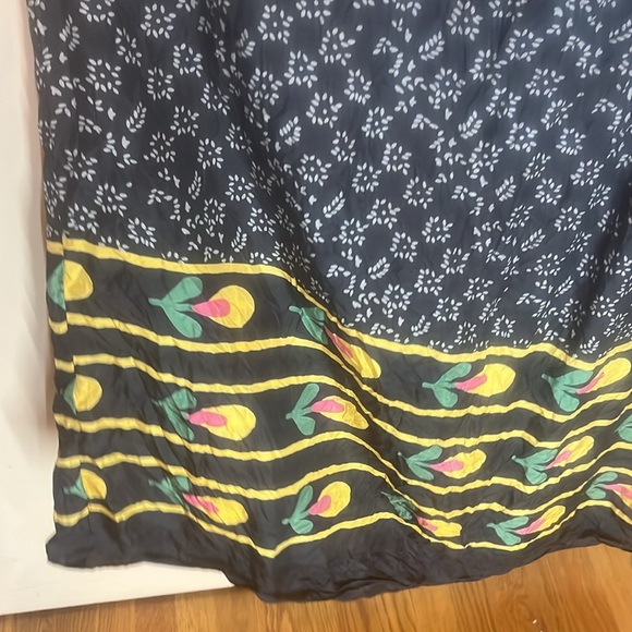 Anupamaa Floral Maxi silk & cotton combo Dress - Multicolor size medium - Picture 4 of 10